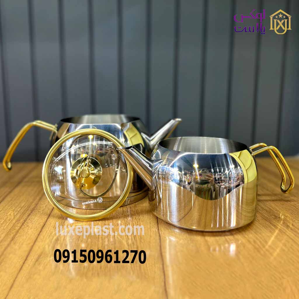 ست کتری و قوری طلایی