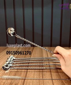 قاشق شربت نی دار