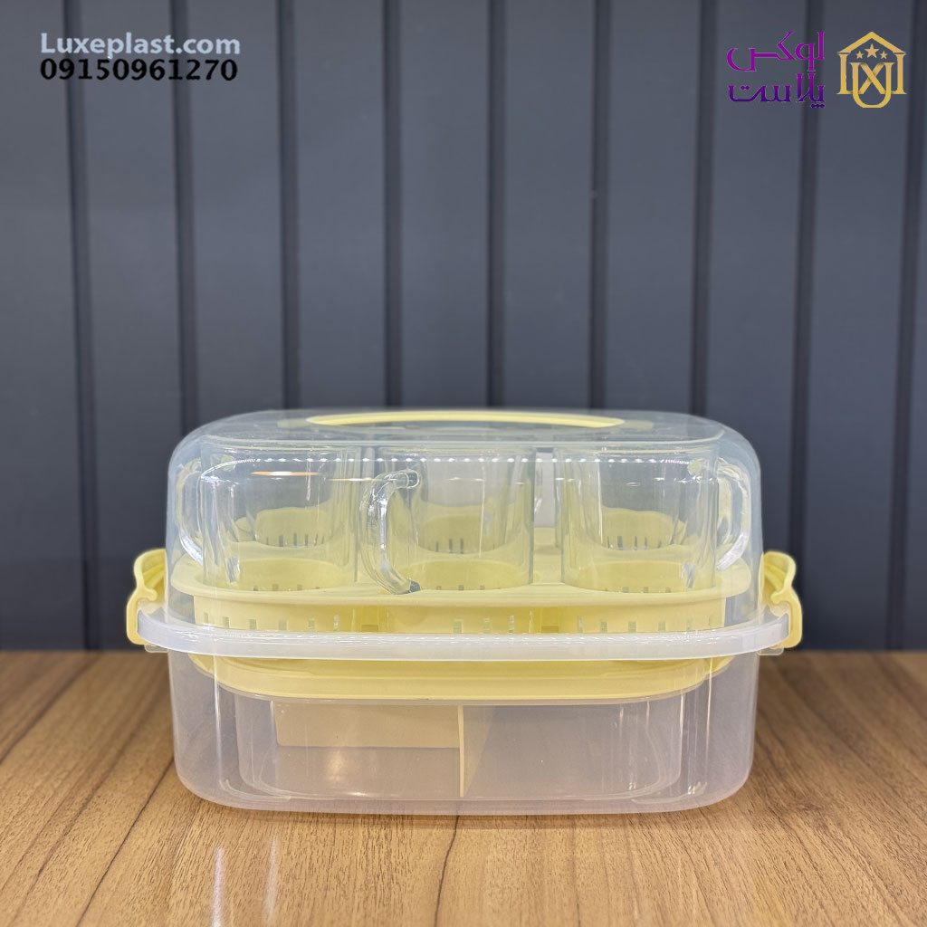 ست چای خوری مسافرتی 6 نفره لیمون کد 2440