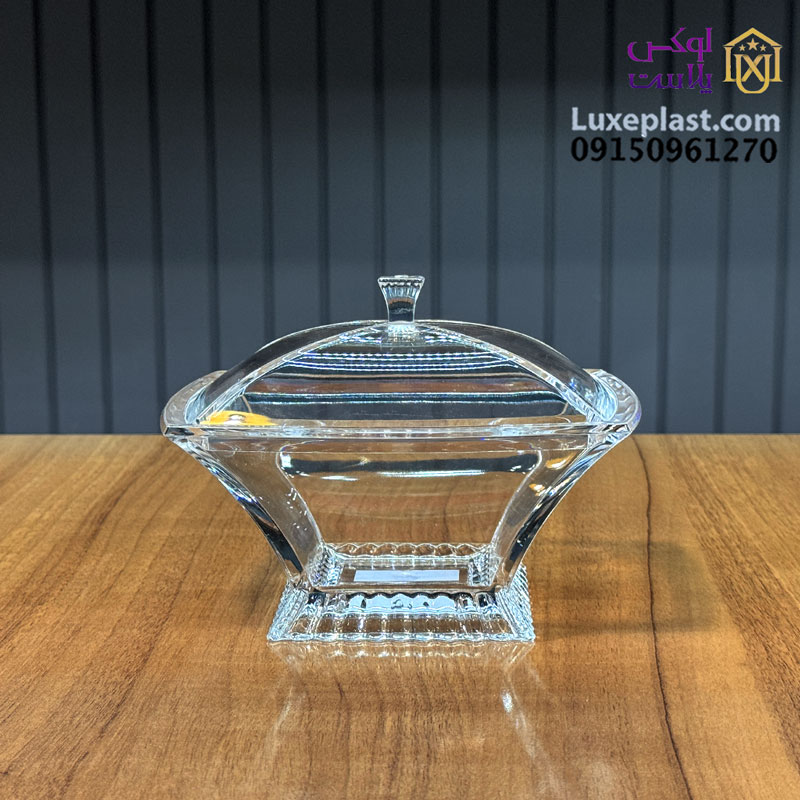 قندان 4گوش اکرولیک لیمون کد 2460