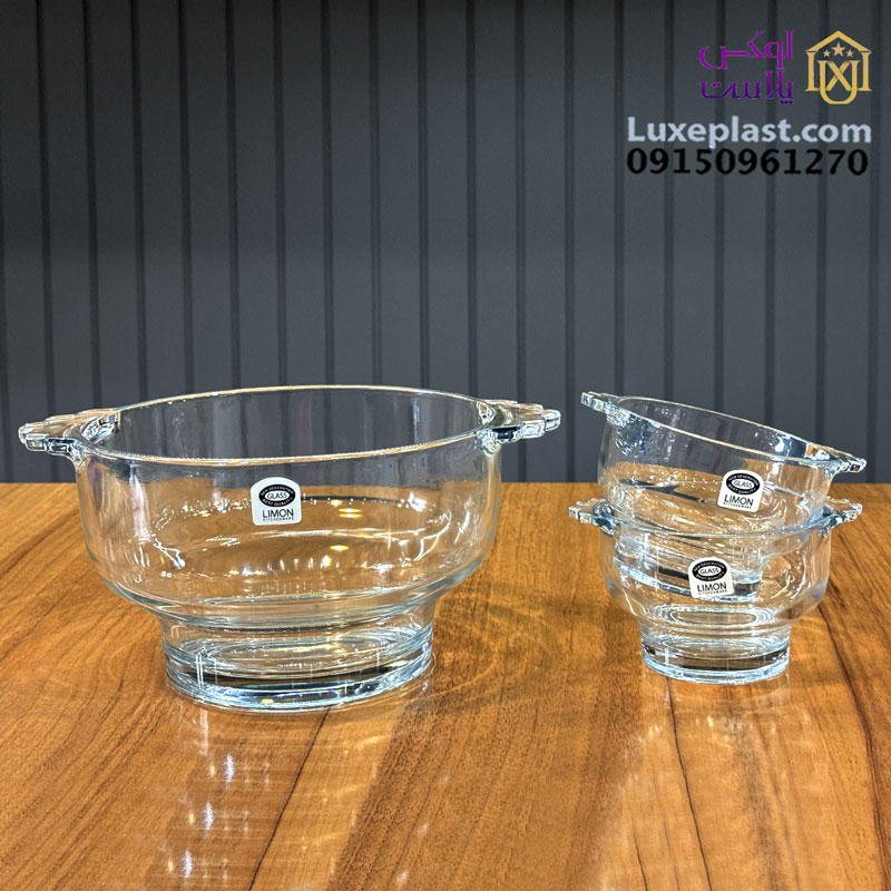 کاسه سوپ خوری بزرگ شیشه ای لیمون کد 2450