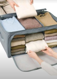 خرید باکس برزنتی لباس با درب زیپی