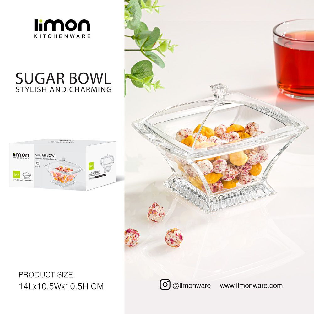 قندان 4گوش اکرولیک لیمون کد 2460