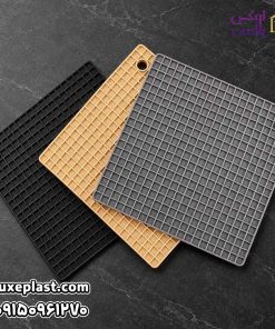 زیردیگی (زیرقابلمه ای) سیلیکونی طرح وافل WS78 کد 1730