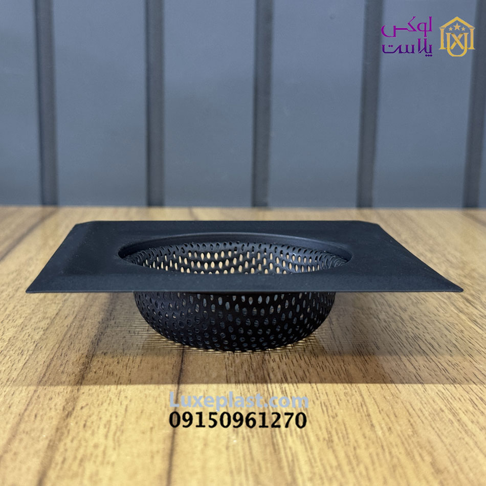 Alternative view of صافی سینک پانچ مشکی مربع وارداتی کد 7713