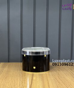 قوطی فلزی مشکی کد 9334