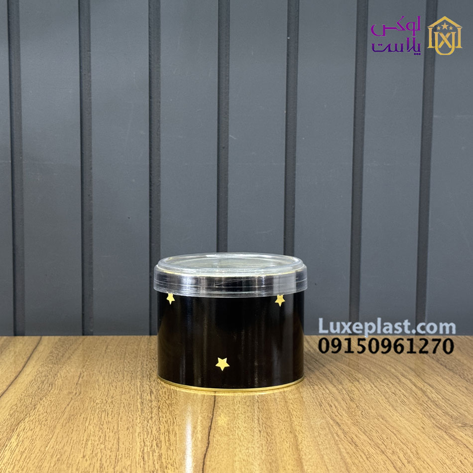 قوطی فلزی مشکی کد 9334
