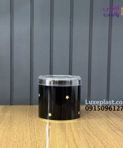 قوطی فلزی مشکی کد 9334