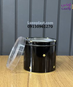 قوطی فلزی مشکی کد 9334