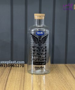 بطری شیشه ای درب چوبی برند آیدا کد 651