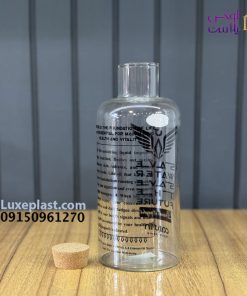 بطری شیشه ای درب چوبی برند آیدا کد 651