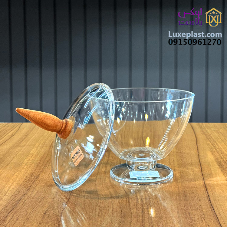 شکلات خوری پایه دار اکرولیک لیمون کد 2480