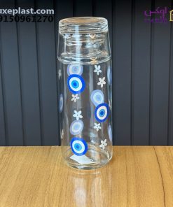 بطری و لیوان شب 800 میلی لیتر چاپدار لیمون کد 2358