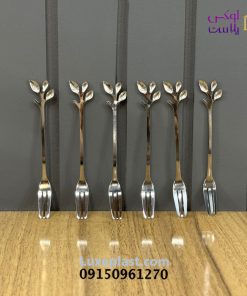 چنگال زیتون استیل طرح درخت کد 4212 (بسته 6 عددی)
