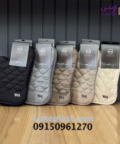دستکش فر پارچه ای دو عددی WS کد 8228