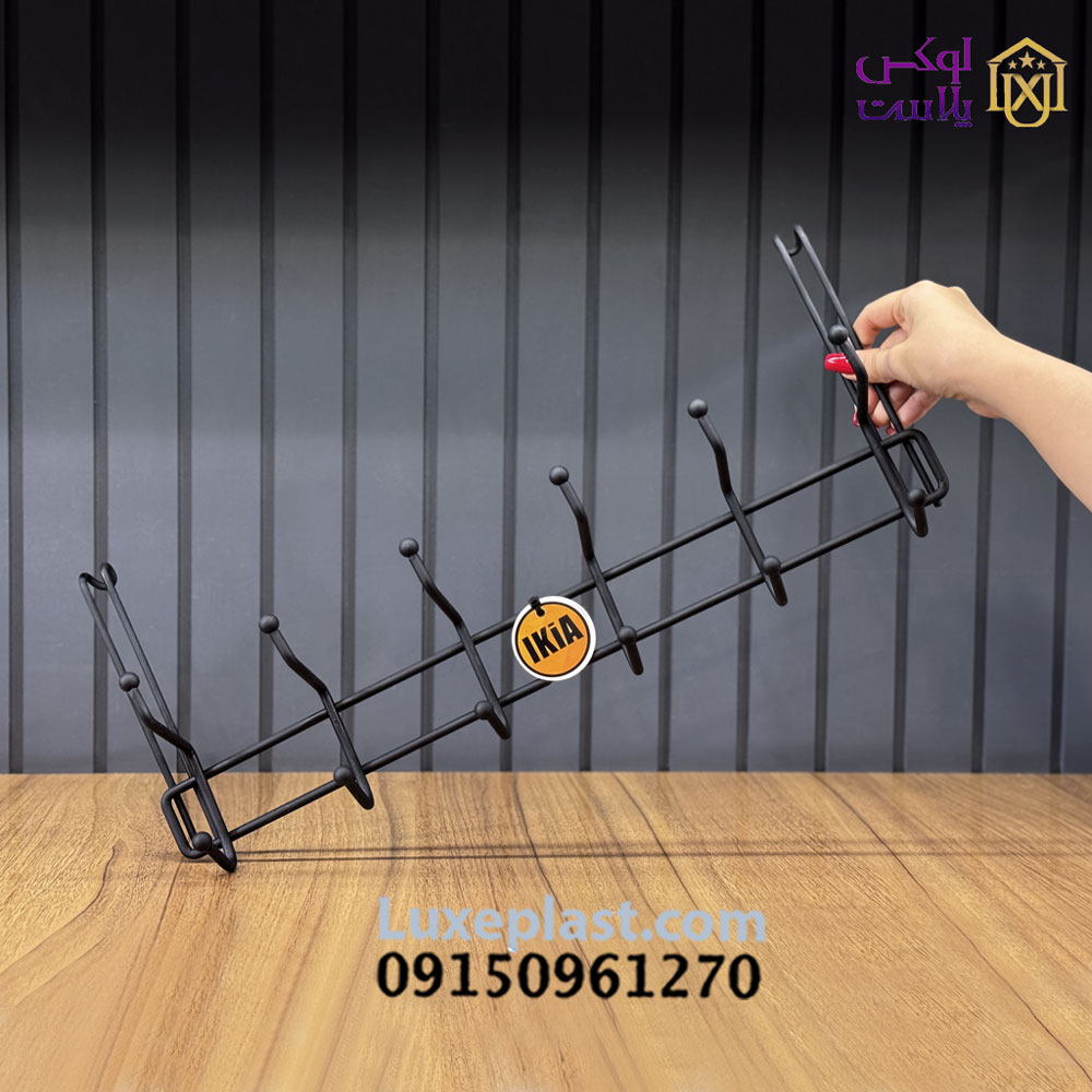 پشت دری ضخیم مشکی ایکیا کد 9866