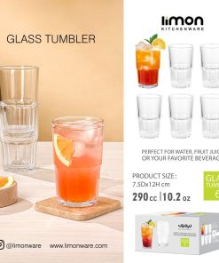 لیوان شیشه ای 290 سی سی