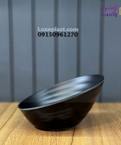 کاسه شیب دار ملامین مشکی کد 170