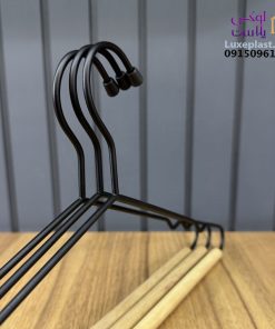 رخت آویز فلزی چوبی لیمون پک 3 عددی کد 2414
