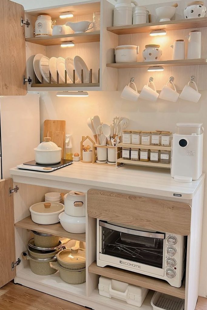 چیدمان کانتر آشپزخانه عروس