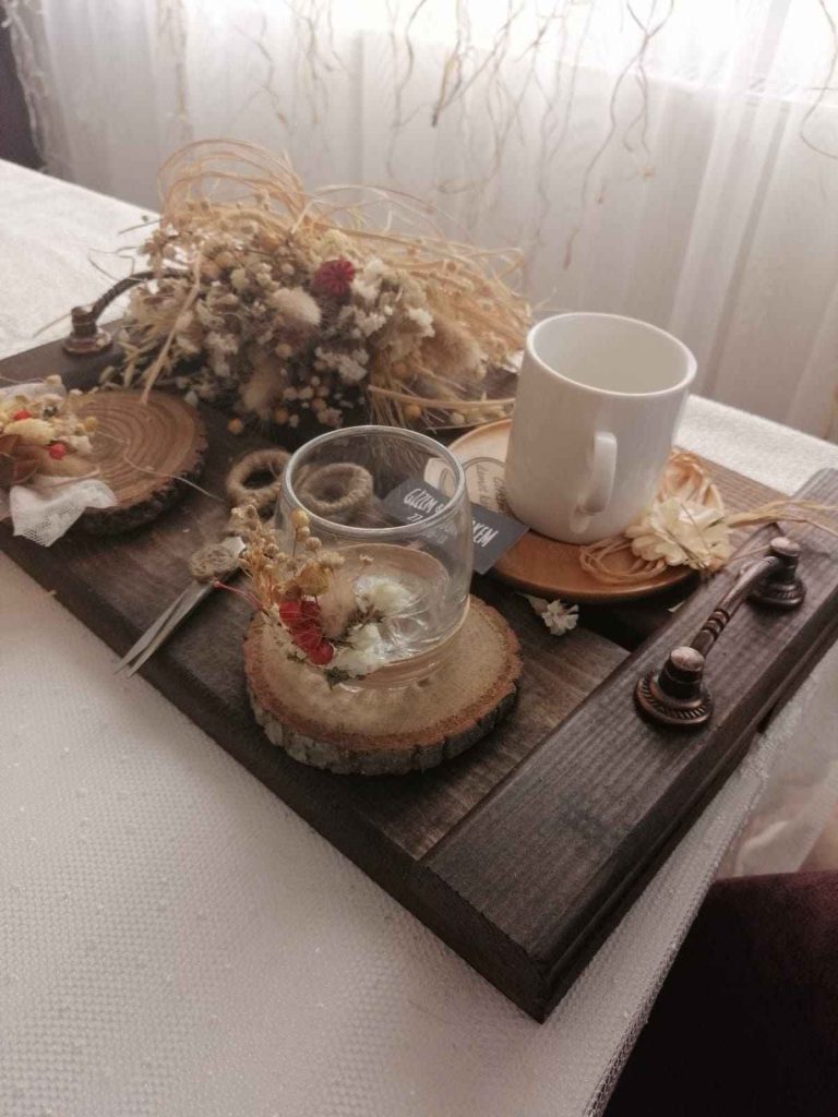 تزئین سینی چوبی چای خواستگاری 