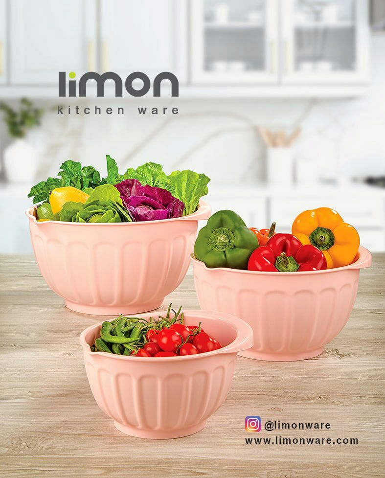 ست کاسه میکس ( کنگره ای) لیمون کد 1989