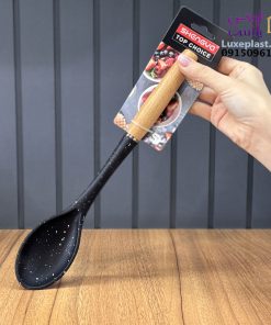 قاشق دسته بلند چوب سیلیکون گرانیت شنگیا کد 2857