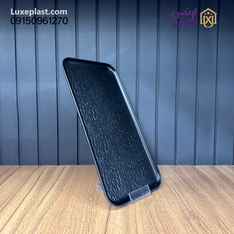 دیس ملامین مشکی رستورانی در 3 سایز