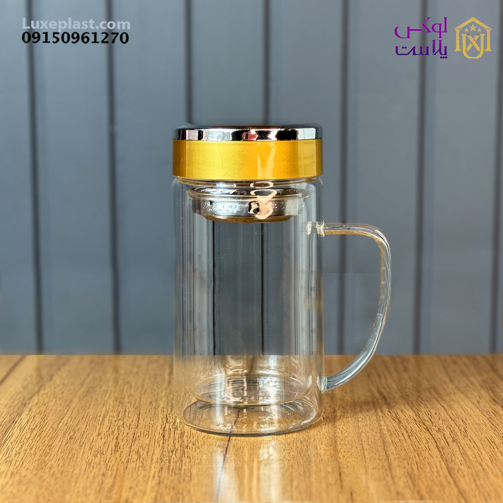 لیوان دمنوش رینگ طلا کد 8839