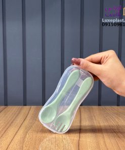 قاشق چنگال کودک جعبه دار کد 3710