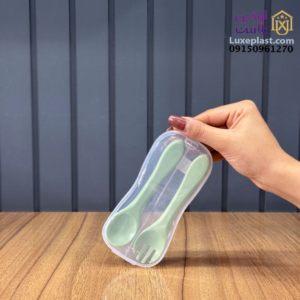قاشق چنگال کودک جعبه دار کد 3710