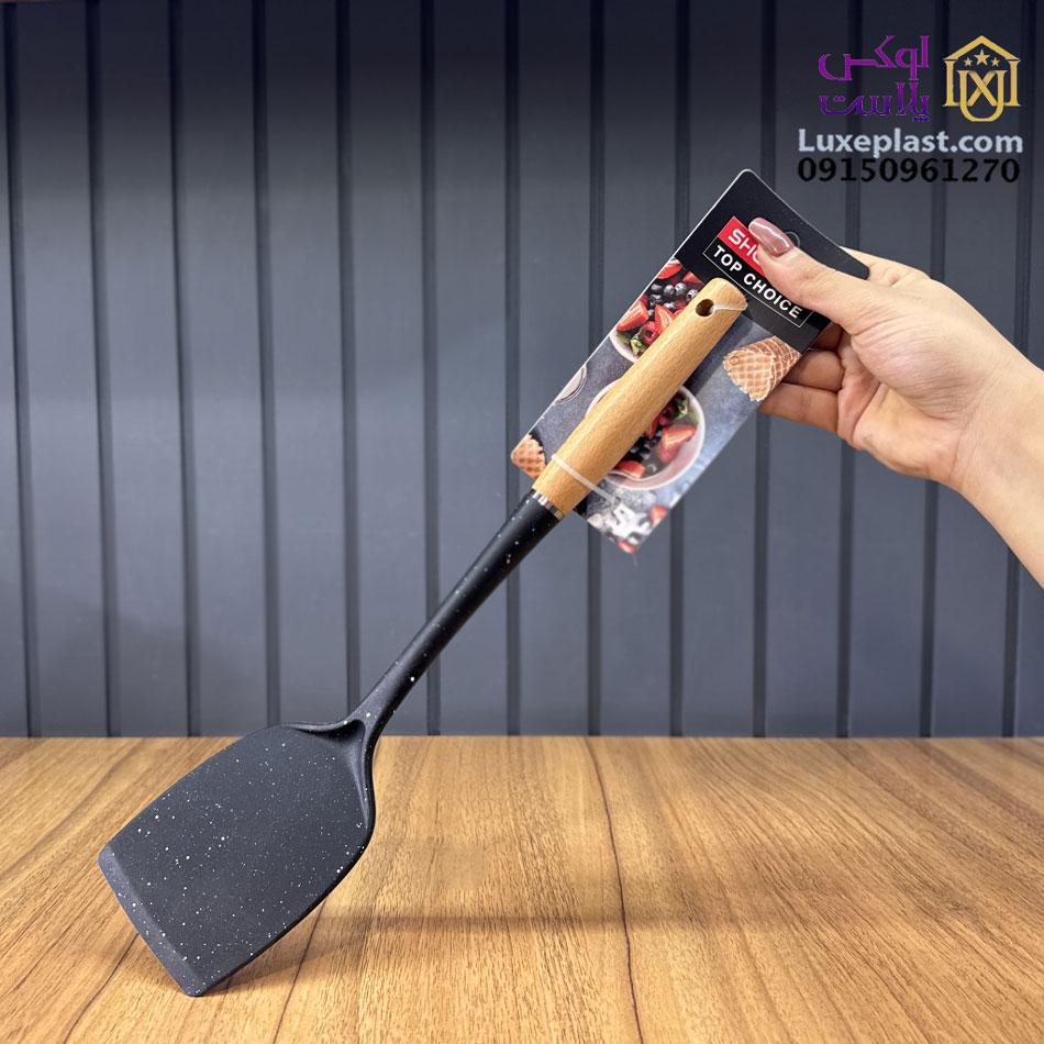 کفگیر تخت چوب سیلیکون گرانیت شنگیا کد 2857