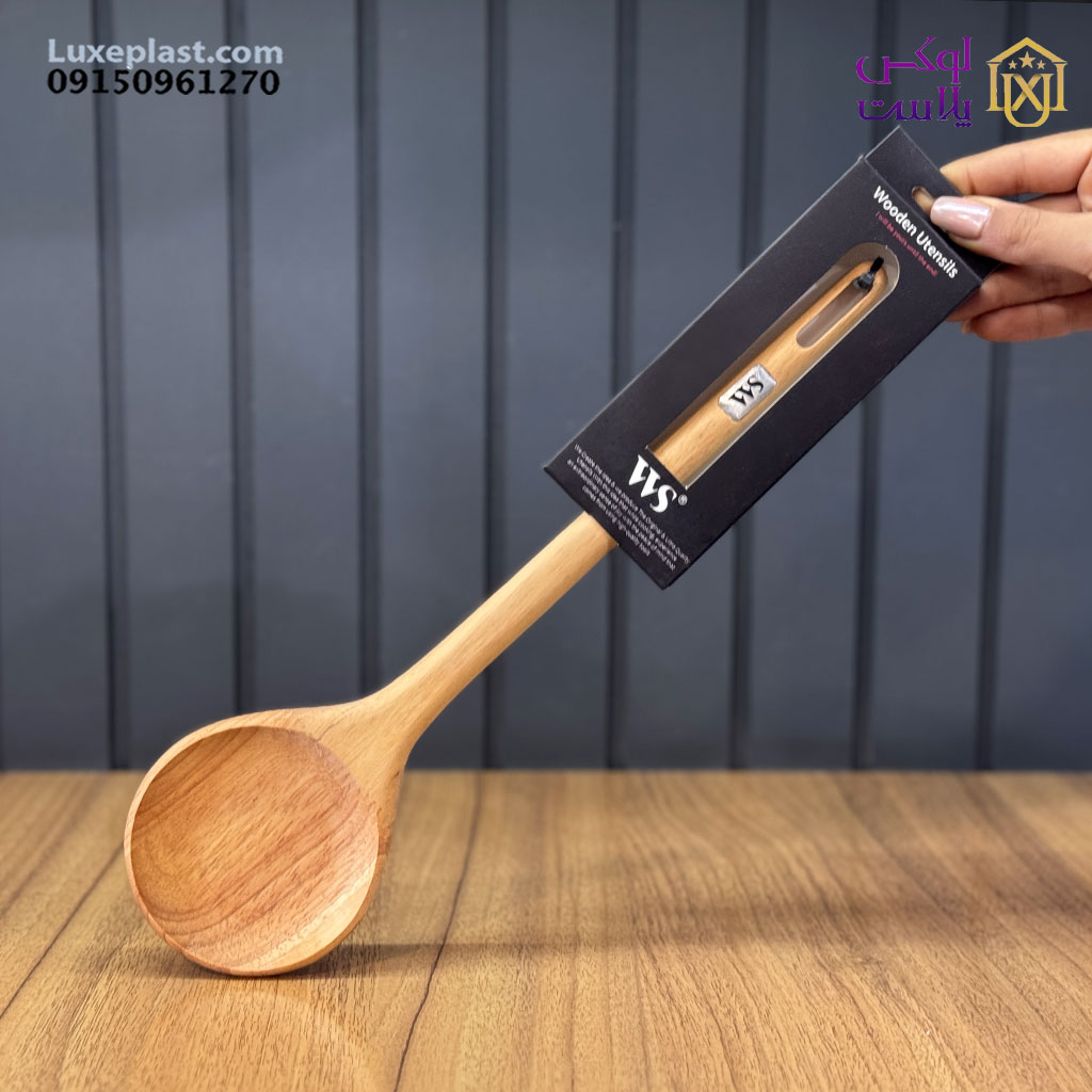 کفگیر چوبی گرد ws کد 820