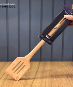 کفگیر چوبی برگردان تخت شیاردار ws کد 817