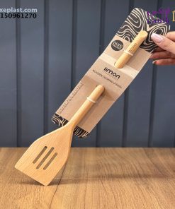 کفگیر چوبی شیاردار لیمون 2339