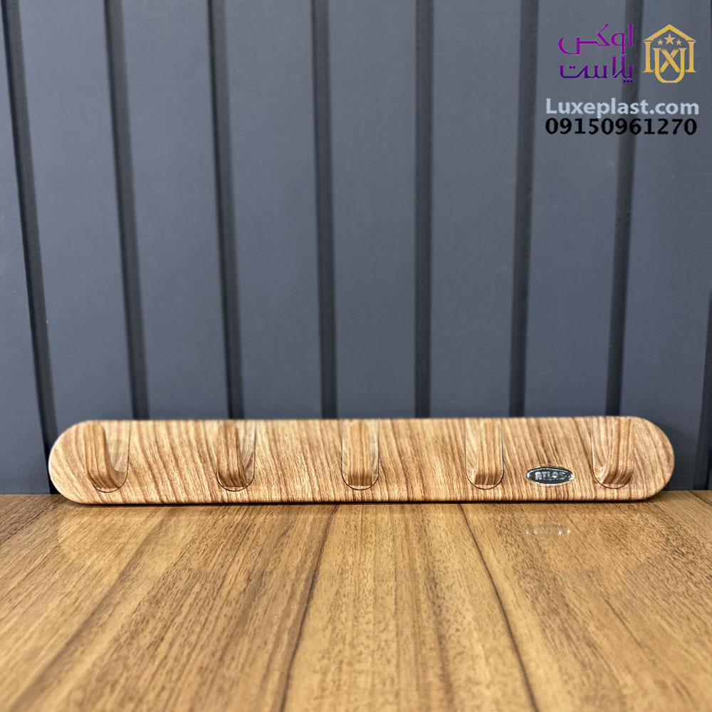 دیوار کوب 5 شاخه طرح چوب کد 5532