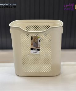 سبد رخت دسته دار لیمون طرح بافت کد 2495