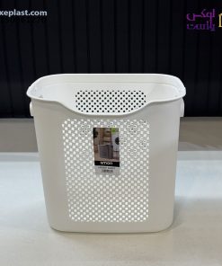 سبد رخت دسته دار لیمون طرح بافت کد 2495