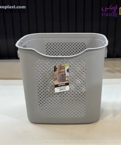 سبد رخت دسته دار لیمون طرح بافت کد 2495