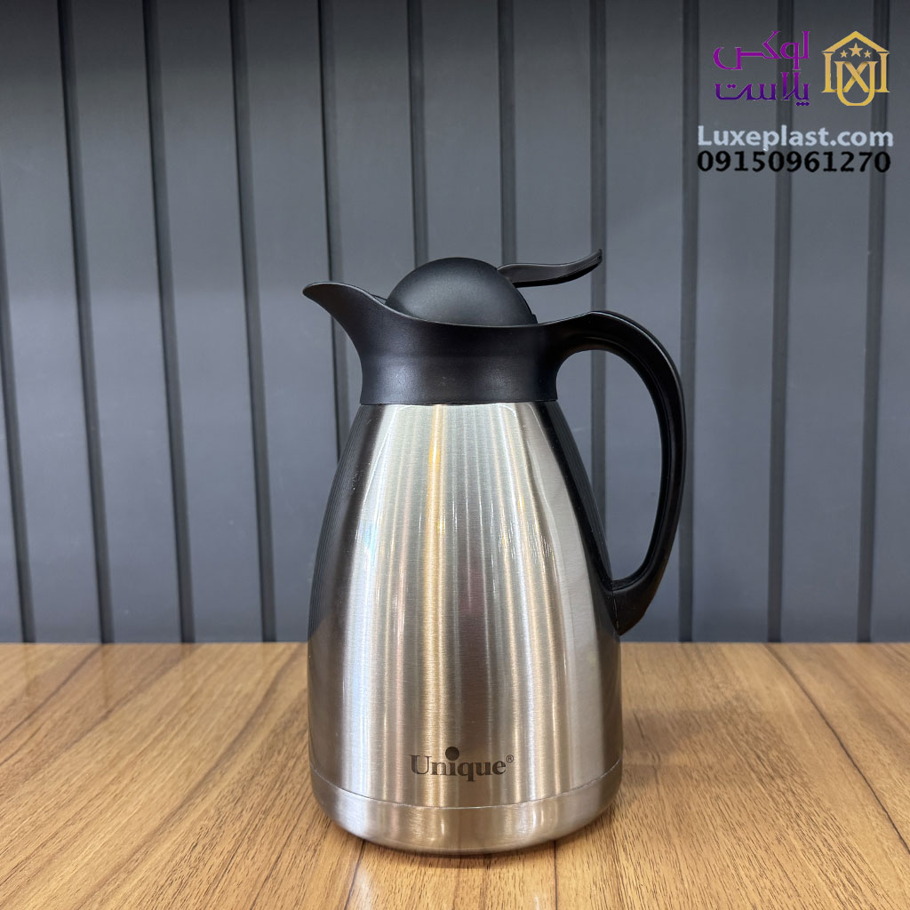 فلاسک 1.5 لیتر استیل یونیک مدل کلاغی کد 1982