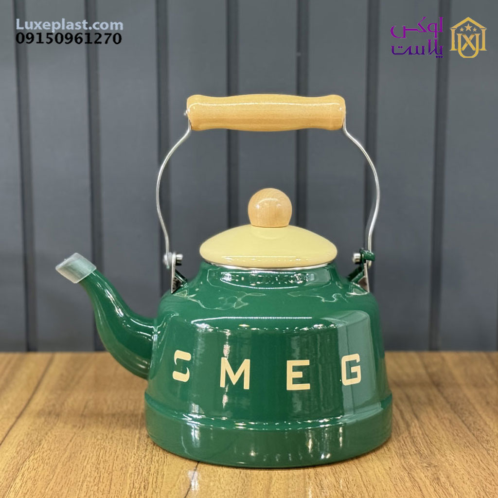 کتری لعابی ساده برد smeg کد 1661