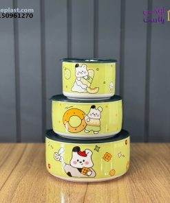 ست ظرف سرامیک کادوئی کد 2418