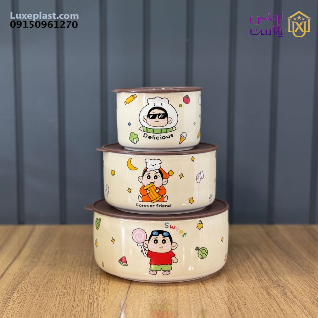 ست ظرف سرامیک کادوئی کد 2418