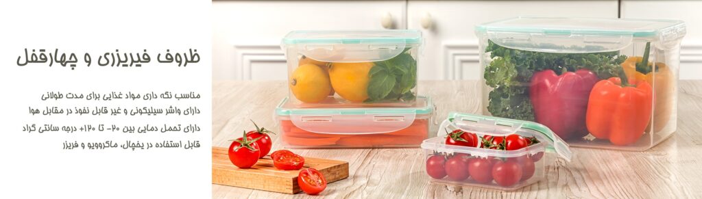 خرید ظروف فریزری پلاستیکی لیمون