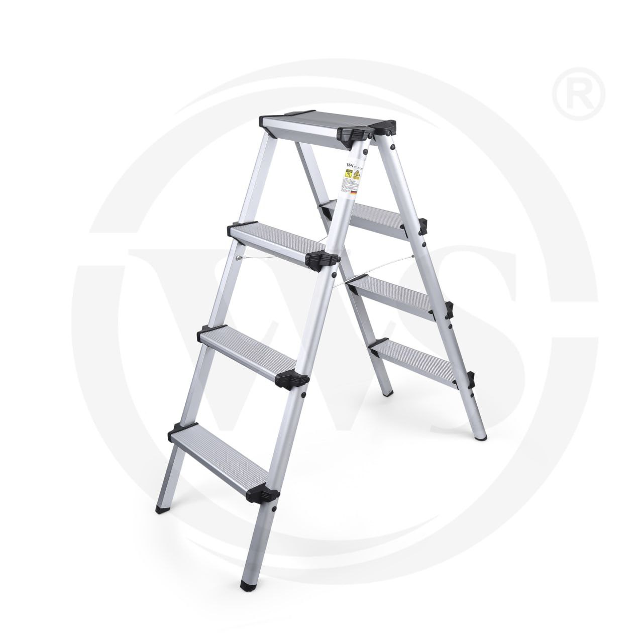 نردبان 4 پله آلومینیوم ws کد 3684