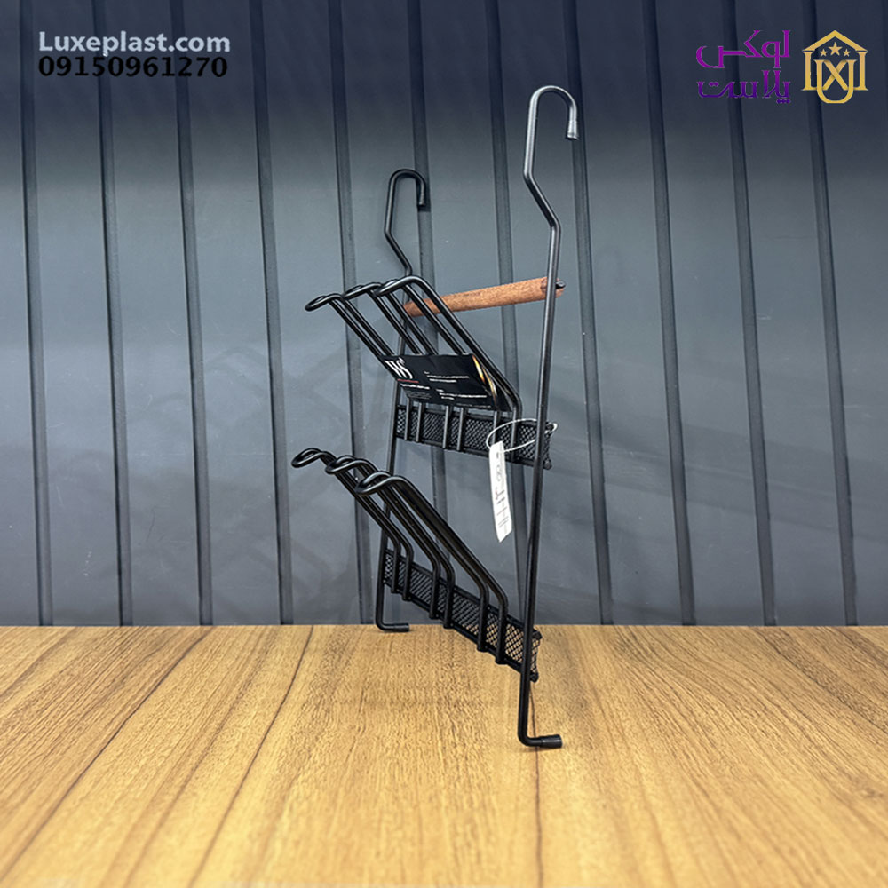 جالیوانی آویز توری جا حوله دار ws x113 کد 7103