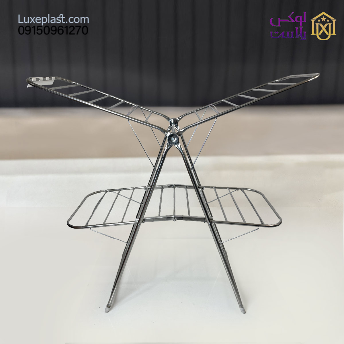 بند رخت استیل 4 بال حداد کد 1465