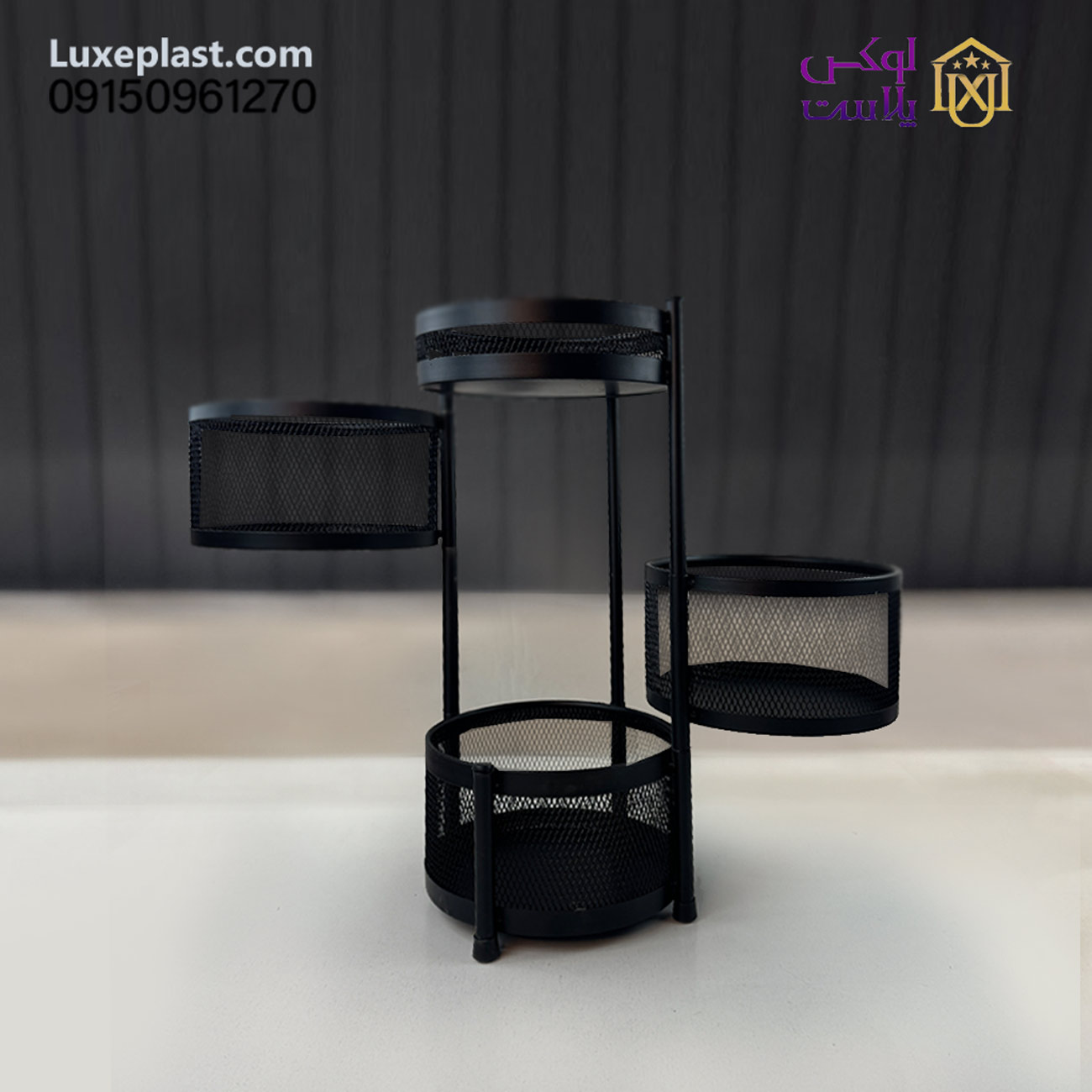 جا پیازی گرد متحرک 2/5و 3/5 طبقه مدل چرخدار