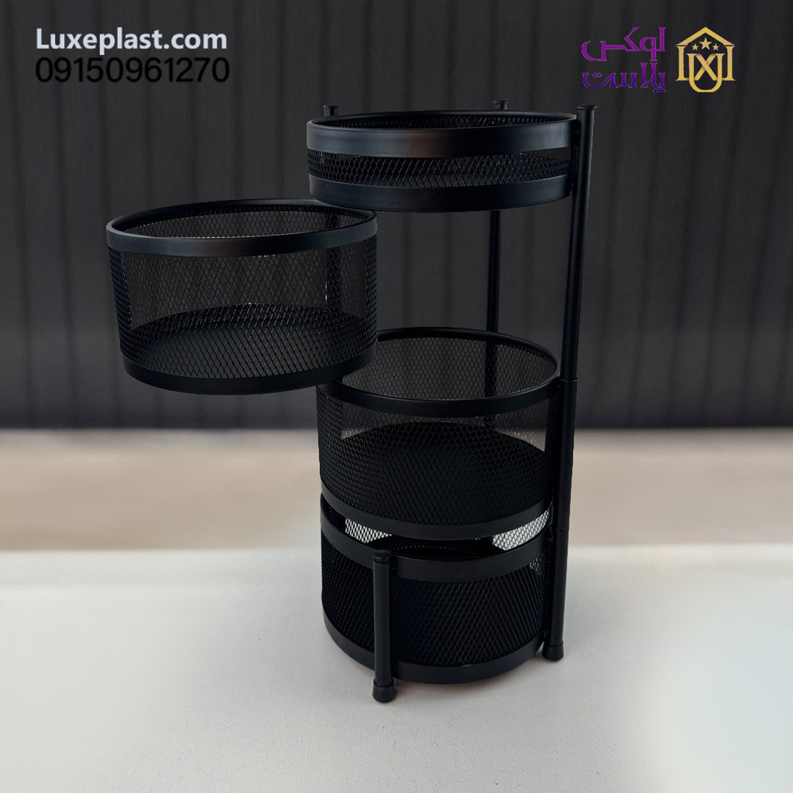 جا پیازی گرد متحرک 2/5و 3/5 طبقه مدل چرخدار