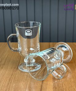 لیوان پایه دار شیشه ای 260سی سی لیمون کد2446